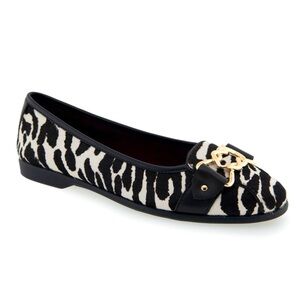 Aerosoles Bia Ballet Flat Calf Hair size 12 New Zebra Shoes
